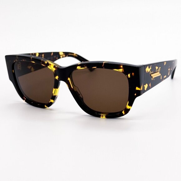 NEW BOTTEGA VENETA SUNGLASSES BV1026S 002 HAVANA WOMEN EYEWEAR BOTTEGA VENETA - Picture 2 of 8